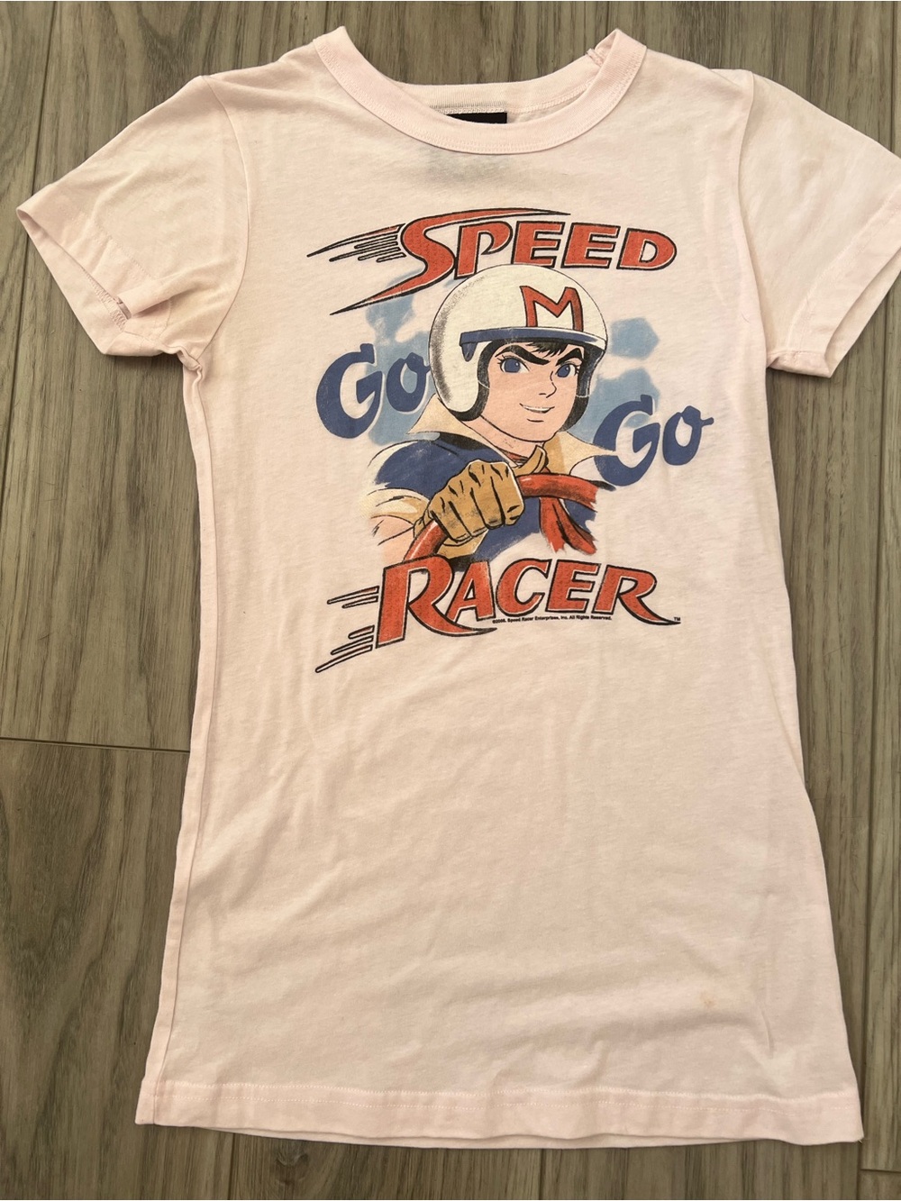 Y2K Junk Food Clothing Light Pink Speed Racer Graphic Tee